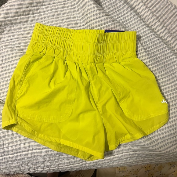 Women’s high-rise woven shorts 2.5”- JoyLab XS GREEN/YELLOW - Picture 3 of 4